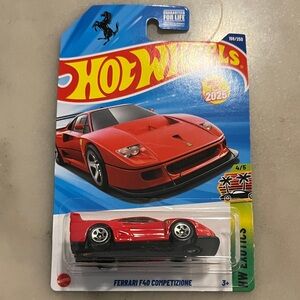 Hot Wheels Red Ferrari F40 Toy Car